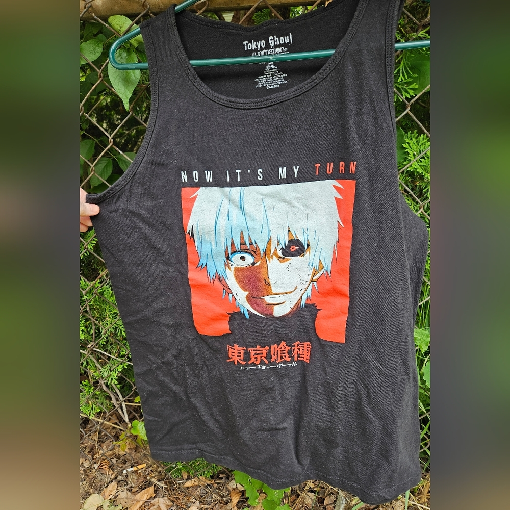 Tokyo Ghoul tank top black anime small (gx)